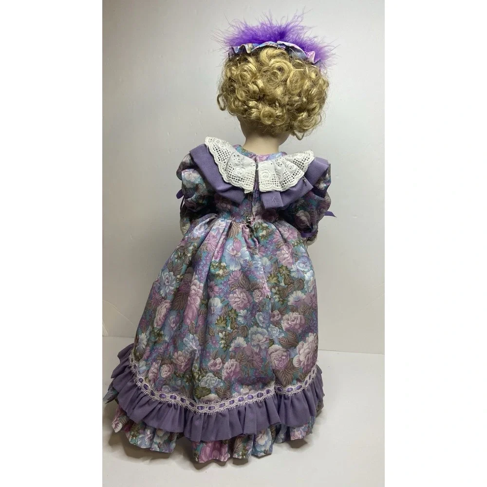 Vintage Moments‎ Treasured Porcelain Doll & Stand with Certificate
